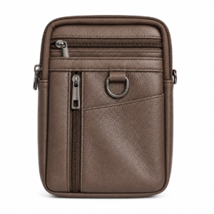 mans pocket bag chocolate front